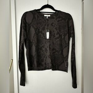 Rag & Bone Charcoal Patterned Top